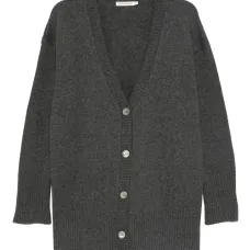 Кашемировый кардиган с V-образным вырезом