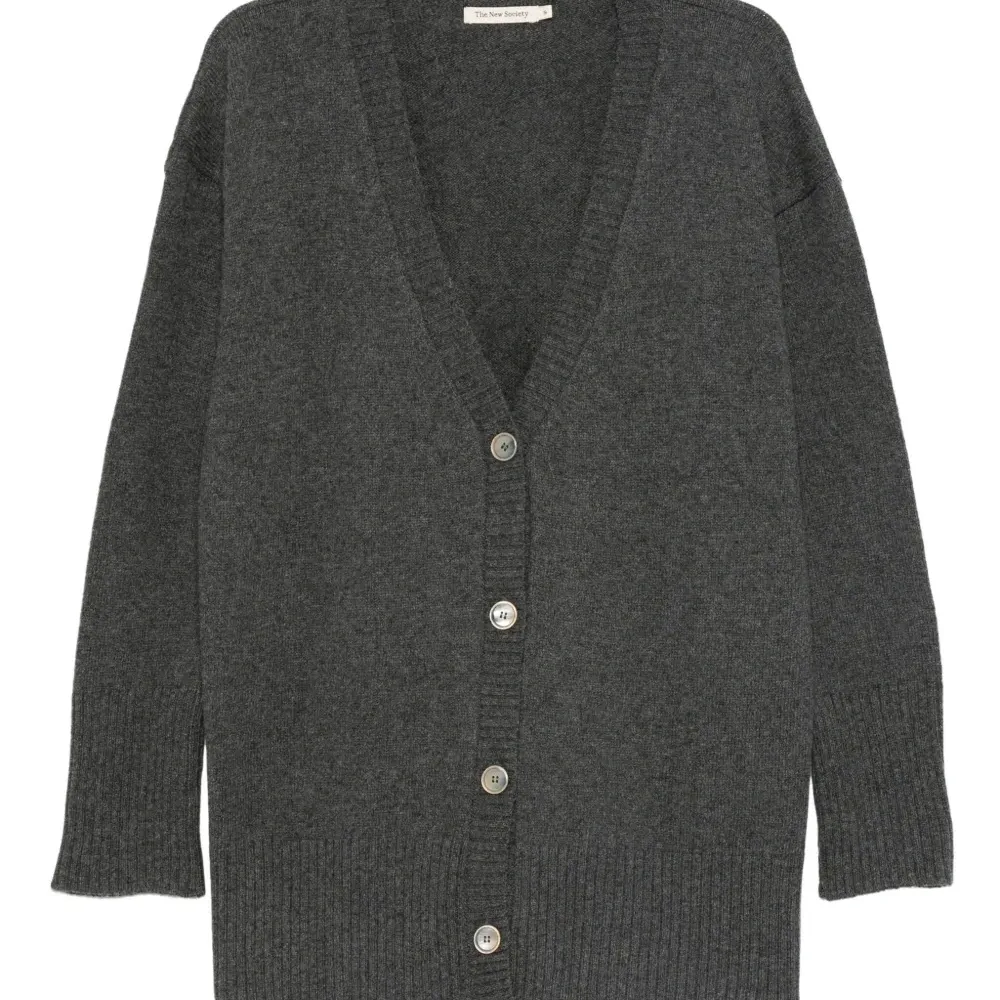 Кашемировый кардиган с V-образным вырезом