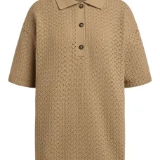 Рубашка поло рыхлой вязки