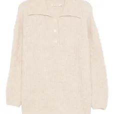 Рубашка-поло в рубчик