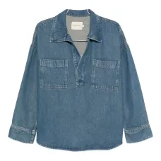 Джинсовая рубашка с двумя карманами