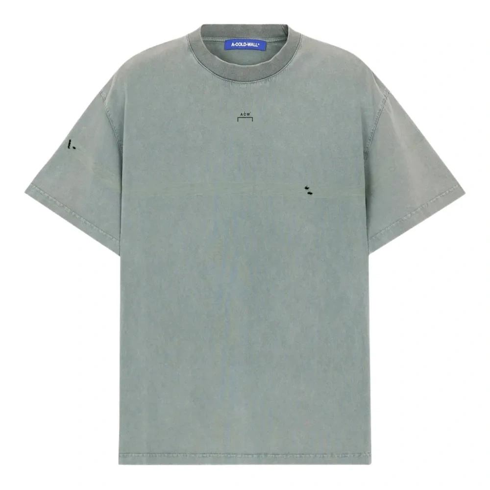 Футболка из хлопка с эффектом потертости