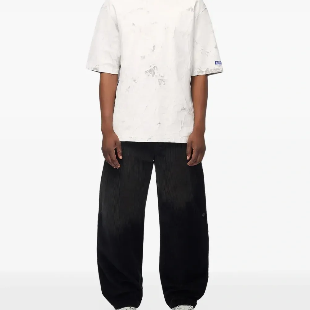 Футболка из хлопка с эффектом мрамора