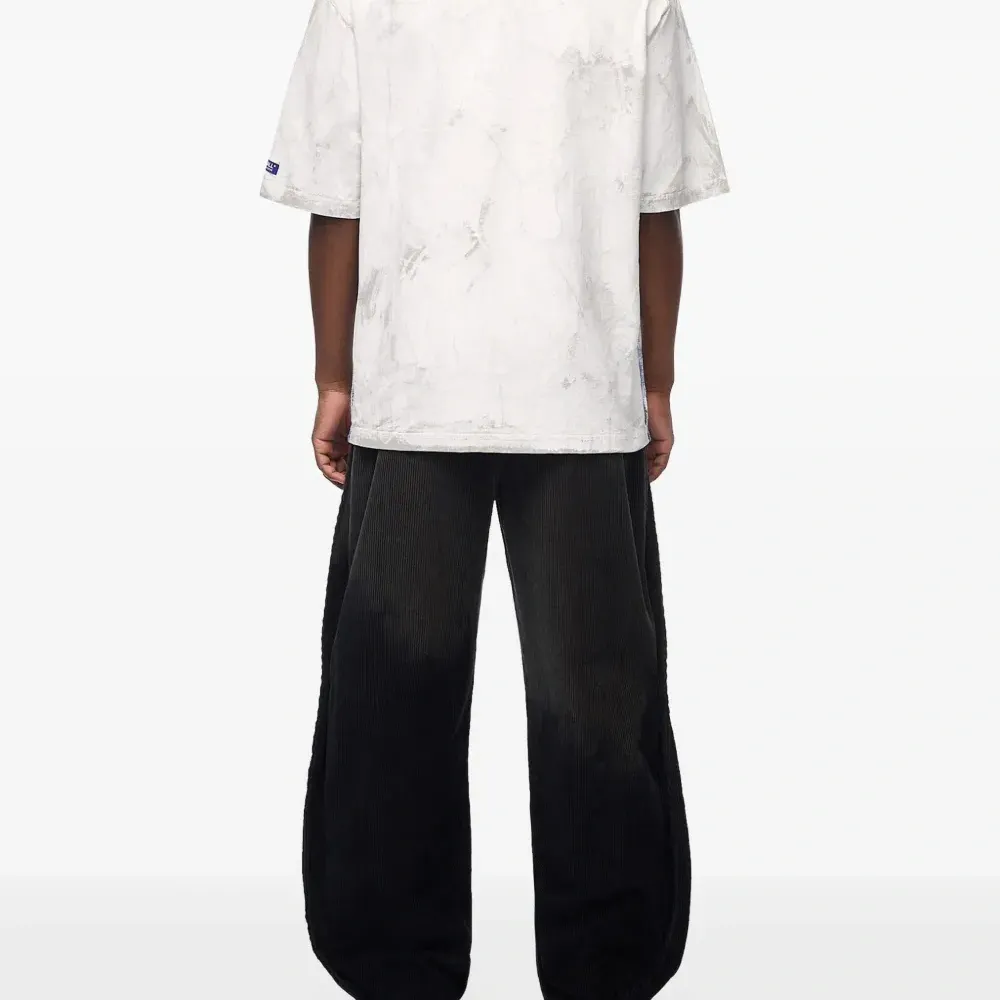 Футболка из хлопка с эффектом мрамора