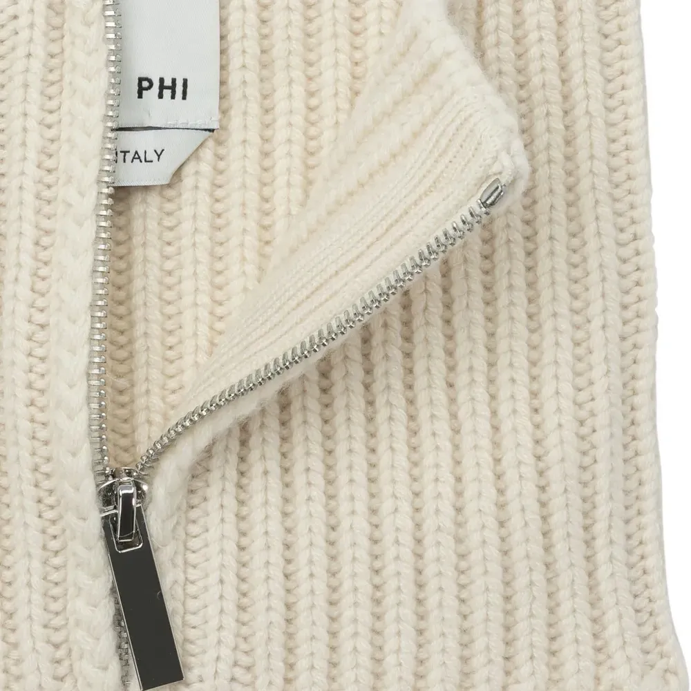 Шарф в рубчик на молнии