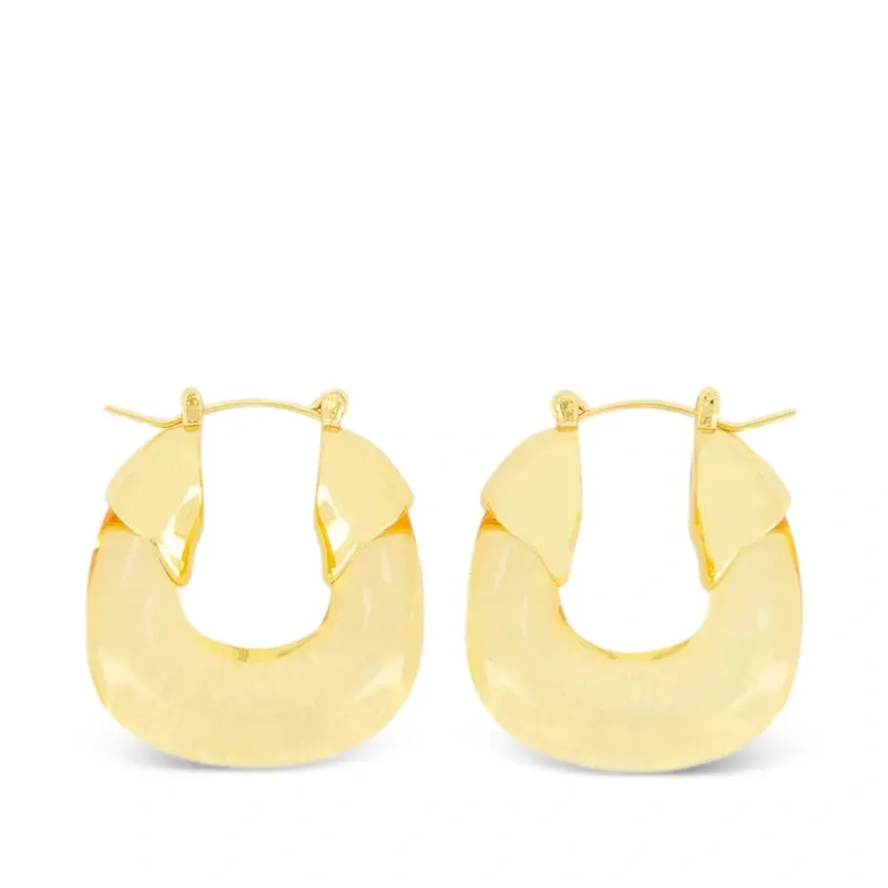 Серьги-кольца с эффектом чеканки