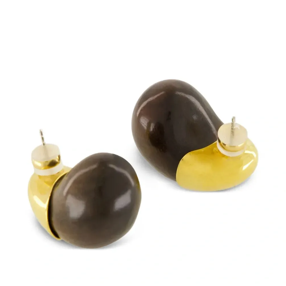 Деревянные серьги