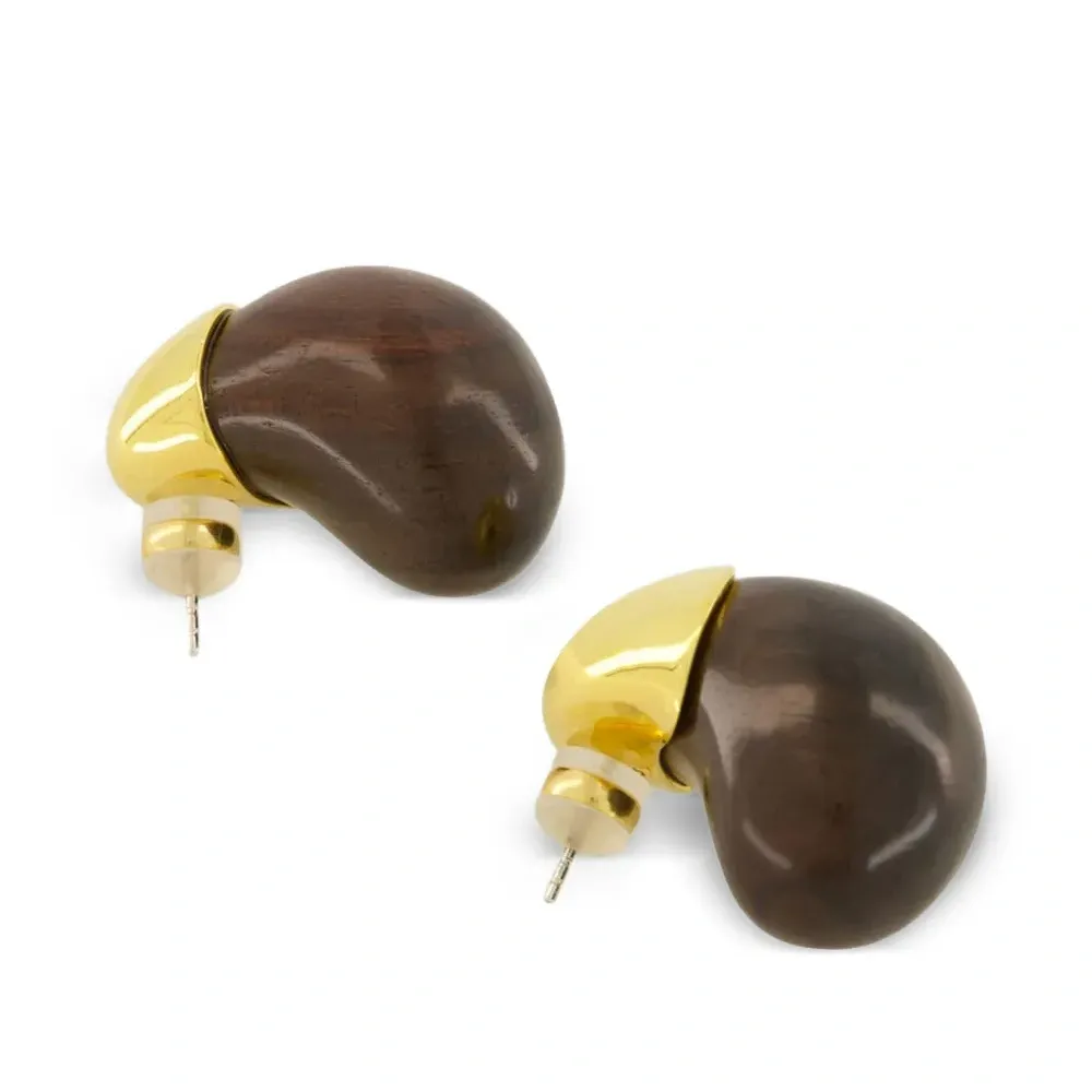 Деревянные серьги