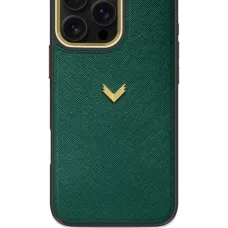 Чехол для iPhone 16 Pro Max из сафьяновой кожи