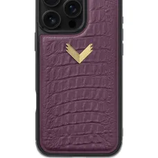 Чехол для iPhone 16 Pro Max с текстурой под аллигатора Чехол для iPhone 16 Pro Max с текстурой под аллигатора