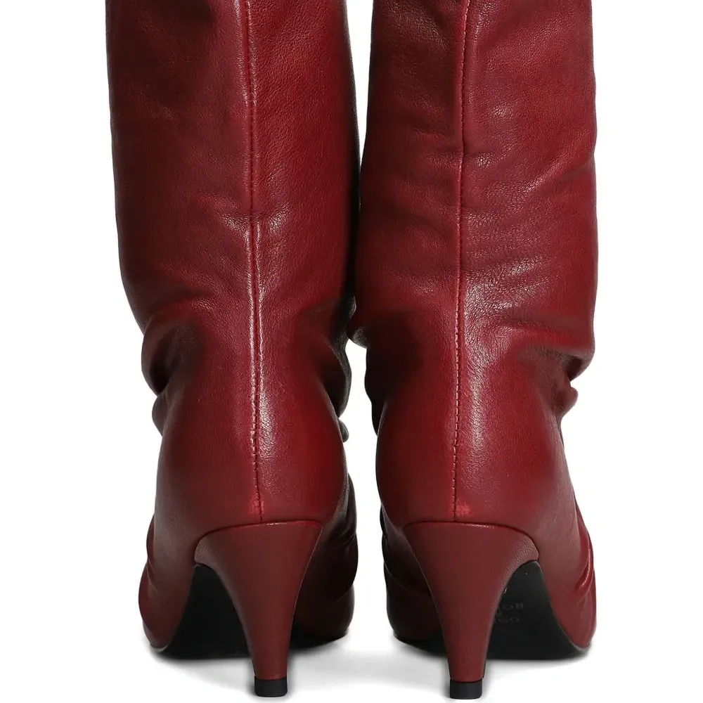 Сапоги Laika со сборкой, каблук 55 мм Сапоги Laika со сборкой, каблук 55 мм