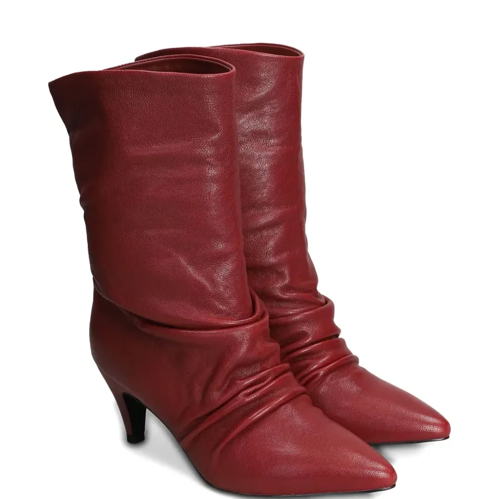 Сапоги Laika со сборкой, каблук 55 мм Сапоги Laika со сборкой, каблук 55 мм