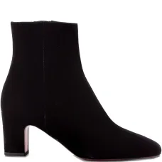 Замшевые ботинки на каблуке 70 мм