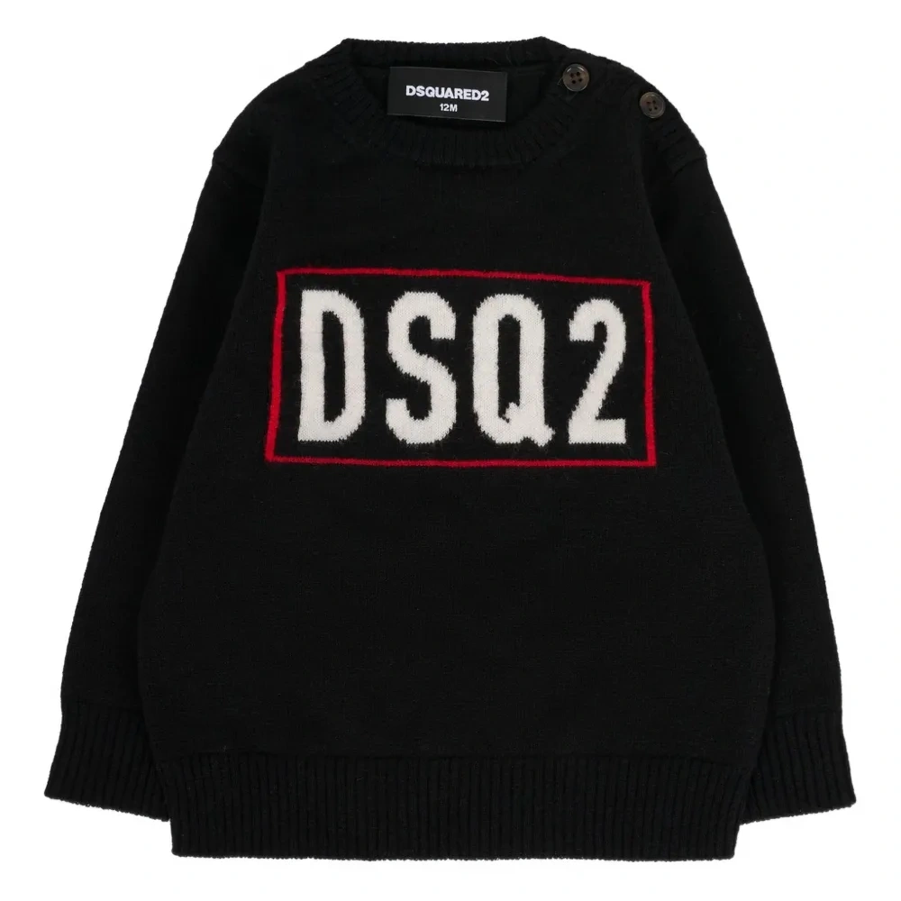 Шерстяной свитер с вышитым логотипом