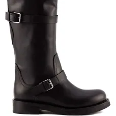 Кожаные ботинки с пряжкой