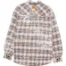 Клетчатая рубашка-куртка с эффектом разбрызганной краски