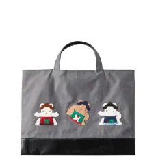 Сумка-тоут с аппликацией в виде медведя