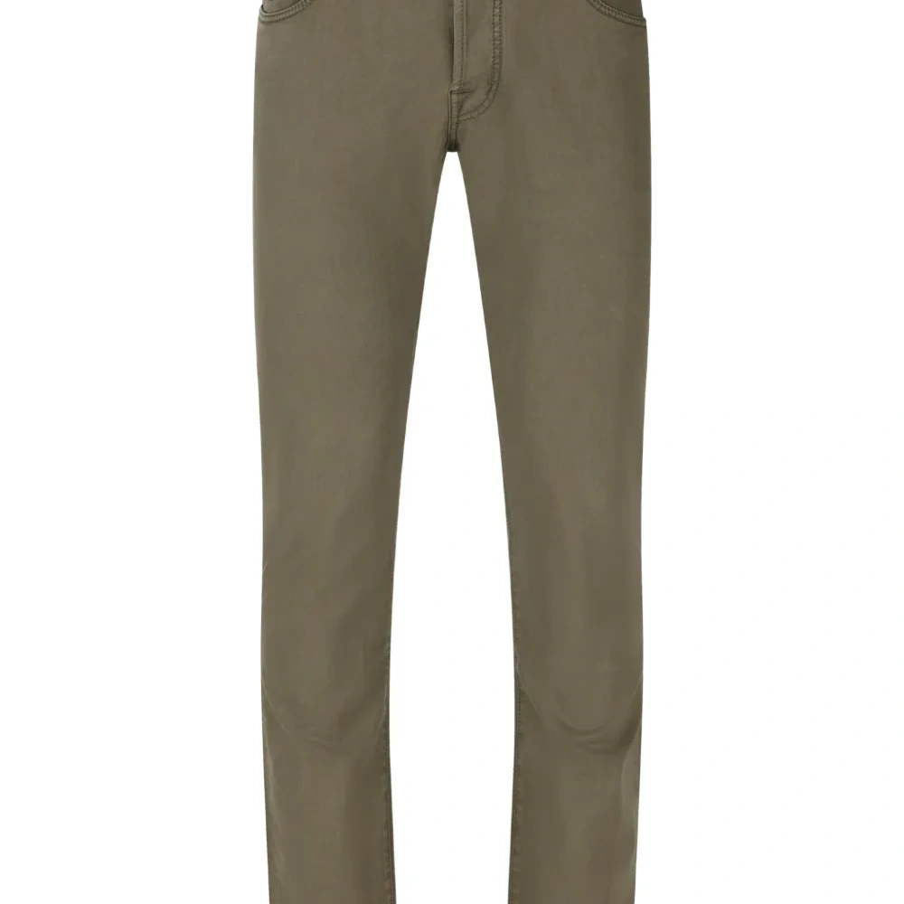 Брюки с пятью карманами и нашивкой-логотипом