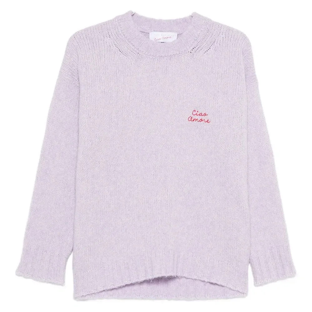 Свитер с круглым вырезом