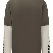 Многослойная футболка с длинными рукавами