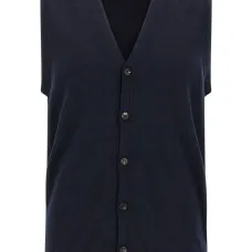 Кардиган без рукавов с V-образным вырезом