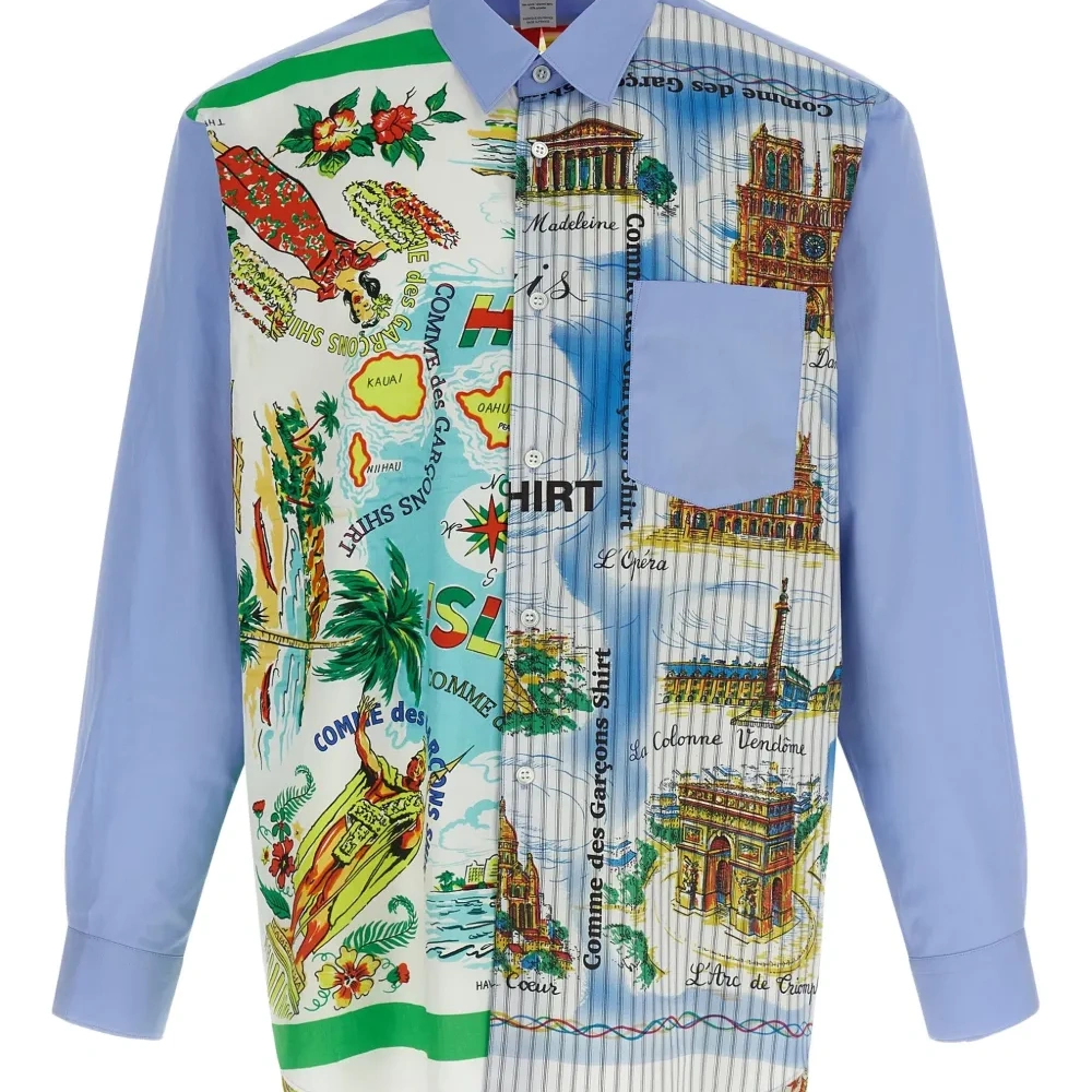 Рубашка из хлопка с принтом