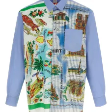 Рубашка из хлопка с принтом