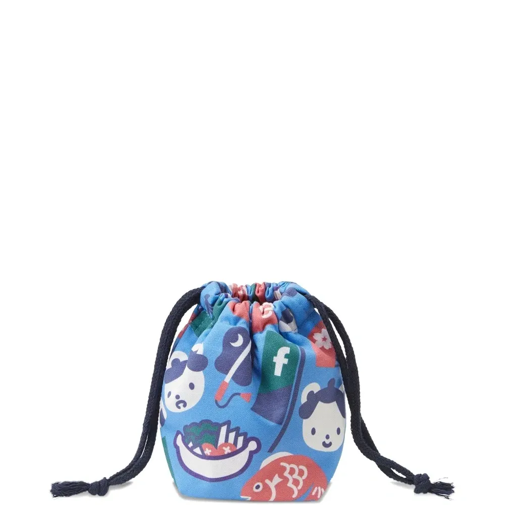 Сумка с принтом на шнурке