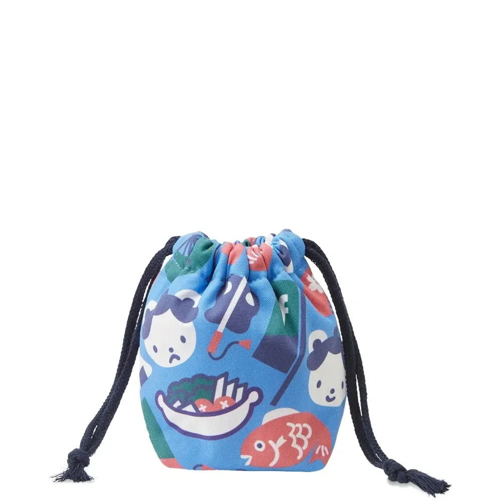 Сумка с принтом на шнурке