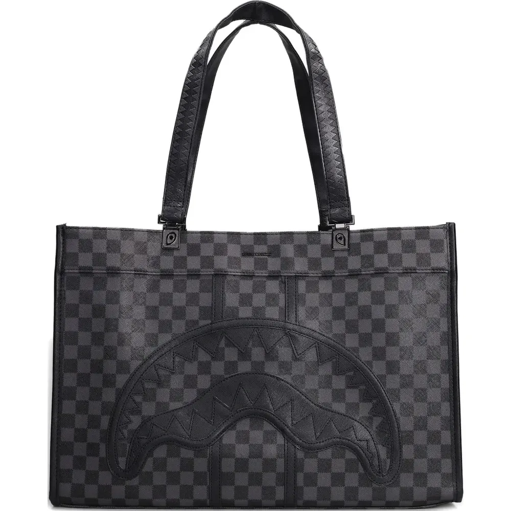 Клетчатая сумка-тоут