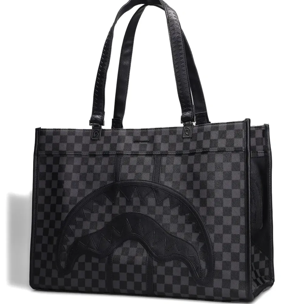 Клетчатая сумка-тоут