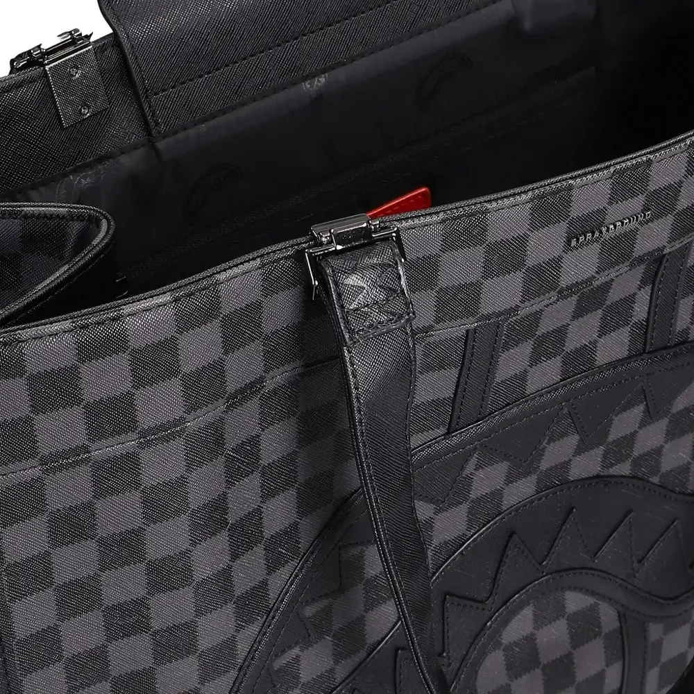 Клетчатая сумка-тоут