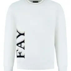 Свитер с круглым вырезом и логотипом