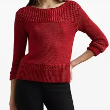 Джемпер с вырезом лодочка