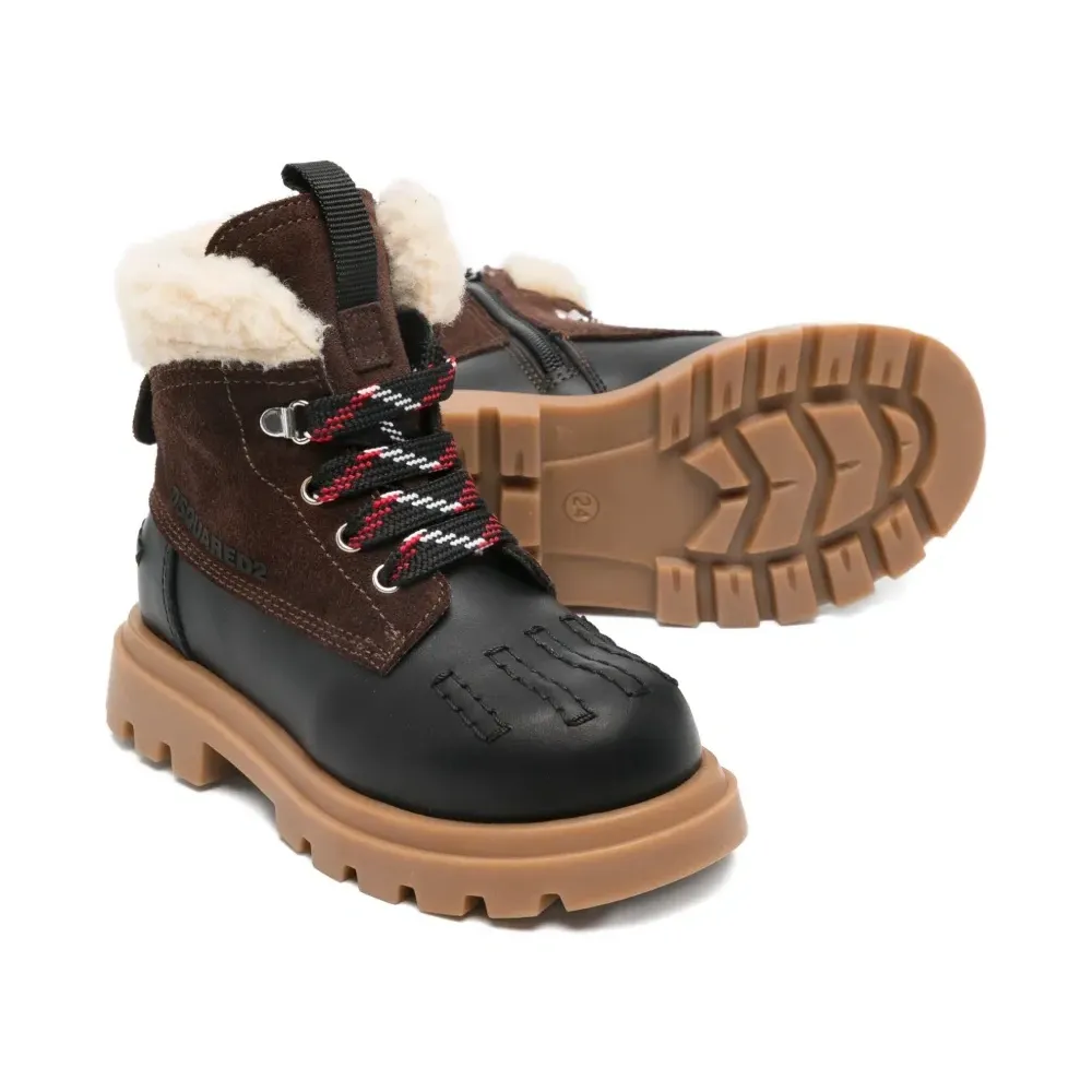 Ботинки с искусственным мехом