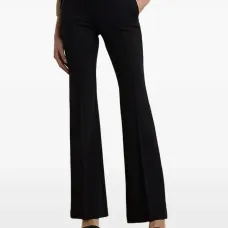 Брюки-клёш с деталями в виде пуговиц