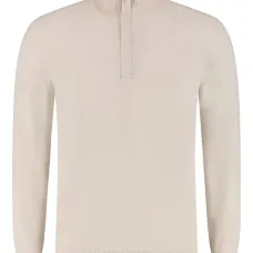 Свитер с высоким воротником на молнии до половины