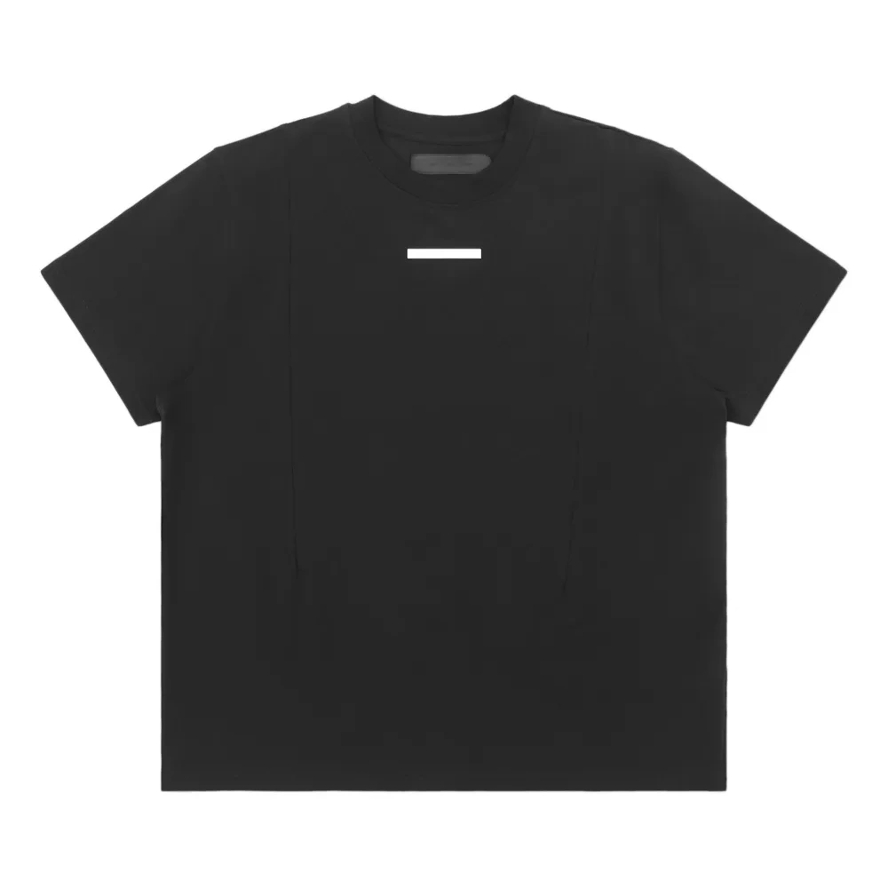 Хлопковая футболка с металлической нашивкой