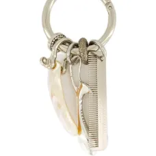 Брелок для ключей с подвесками в стиле шателен