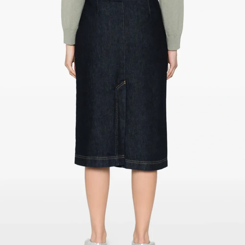 Джинсовая юбка миди