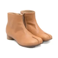 Кожаные ботильоны