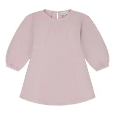 Платье с панелями и пышными рукавами