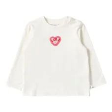 Лонгслив с сердечком, связанный крючком