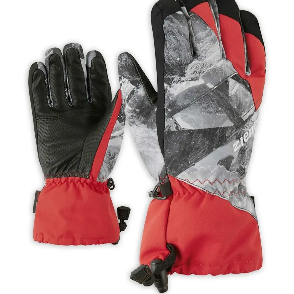 Перчатки с абстрактным принтом