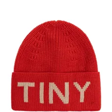 Шапка бини в рубчик с логотипом