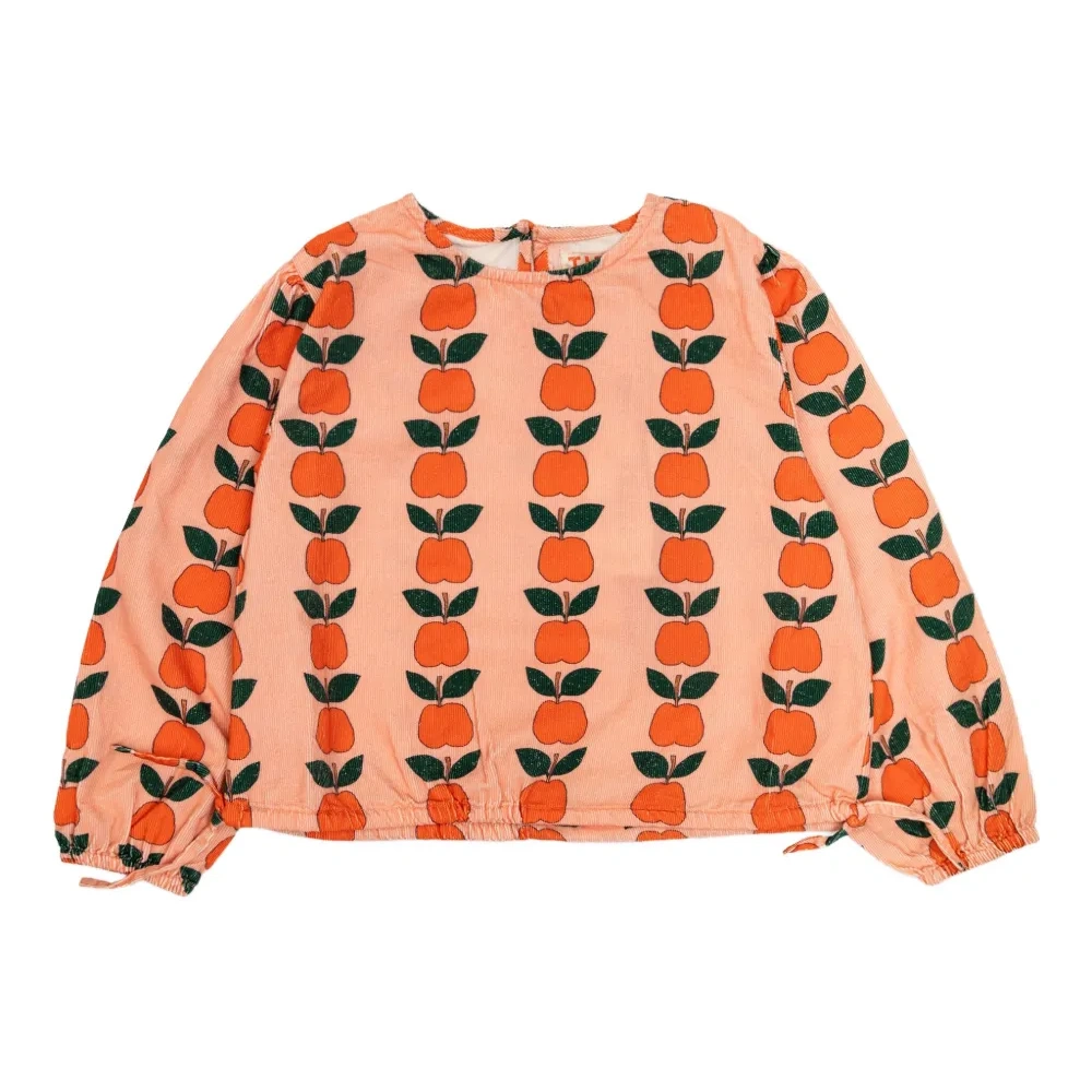 Блузка с кулиской и принтом