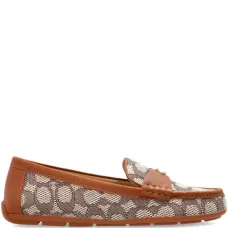 Лоферы с жаккардовым логотипом