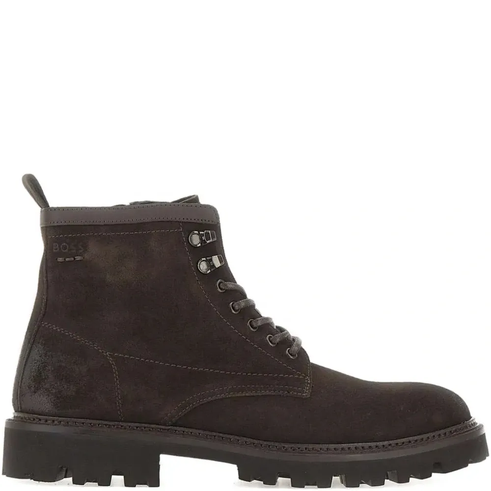 Кожаные ботинки на шнуровке