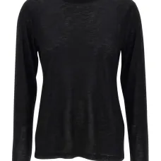 Футболка с воротником-стойкой