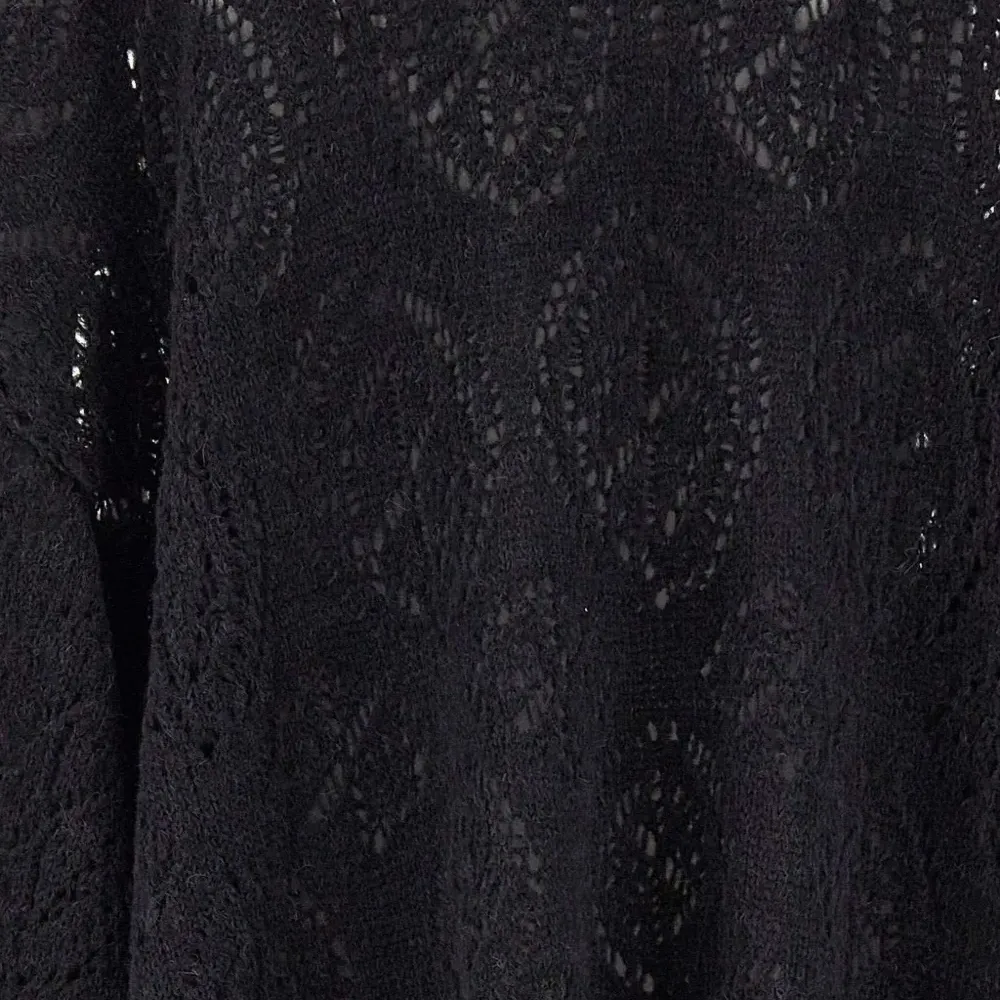 Свитер с широкой вязкой и широкими рукавами Свитер с широкой вязкой и широкими рукавами